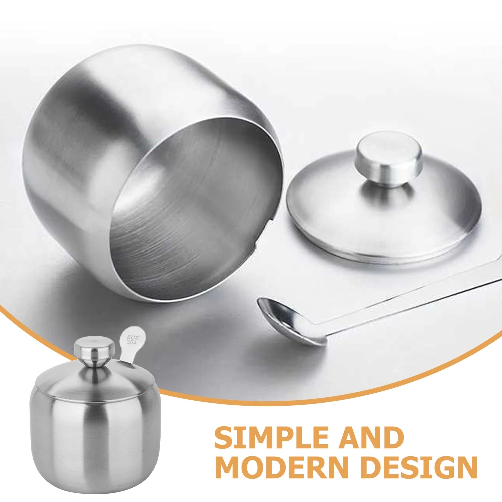 

Stainless Steel Seasoning Jars 304 Grade Salt Pepper Kitchen Condiment Organizer Spice Containers Durable Practical