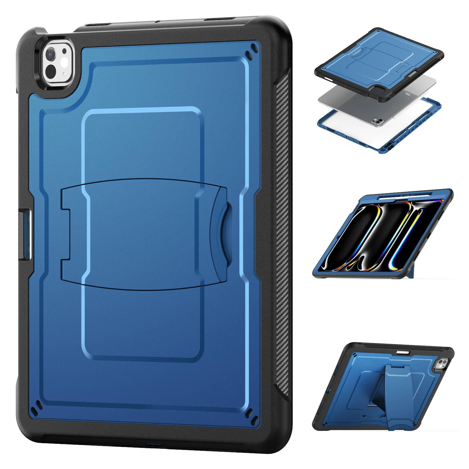 

Чехол-подставка для планшета iPad 2024 2025 Pro 13 Mini Air 11 3 4 5 6 7 8 9 Чехлы 10-го 11-го поколения 10,2 10,9 дюйма Противоударный чехол