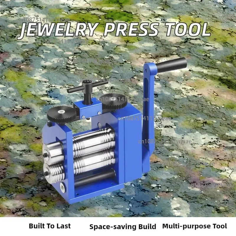 Gold Jewelry Sheet Press Machine Gear Core Bracelet Rolling Mill Tools Mini Hand Operated  Jewelry Equipment