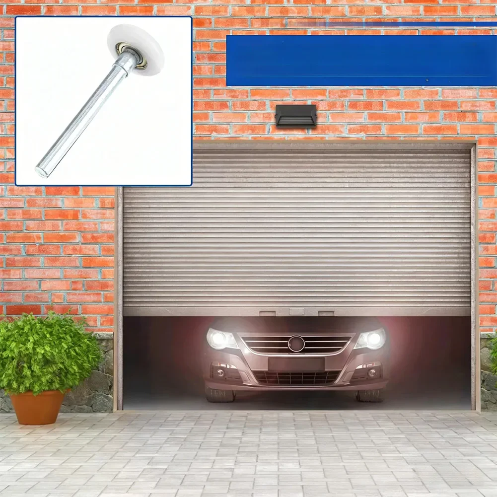 6200ZZ Nylon Garage Door Rollers Noise Reduction Steel Stem Ball Bearing Wheels For Home And Business Garage Systems Parts