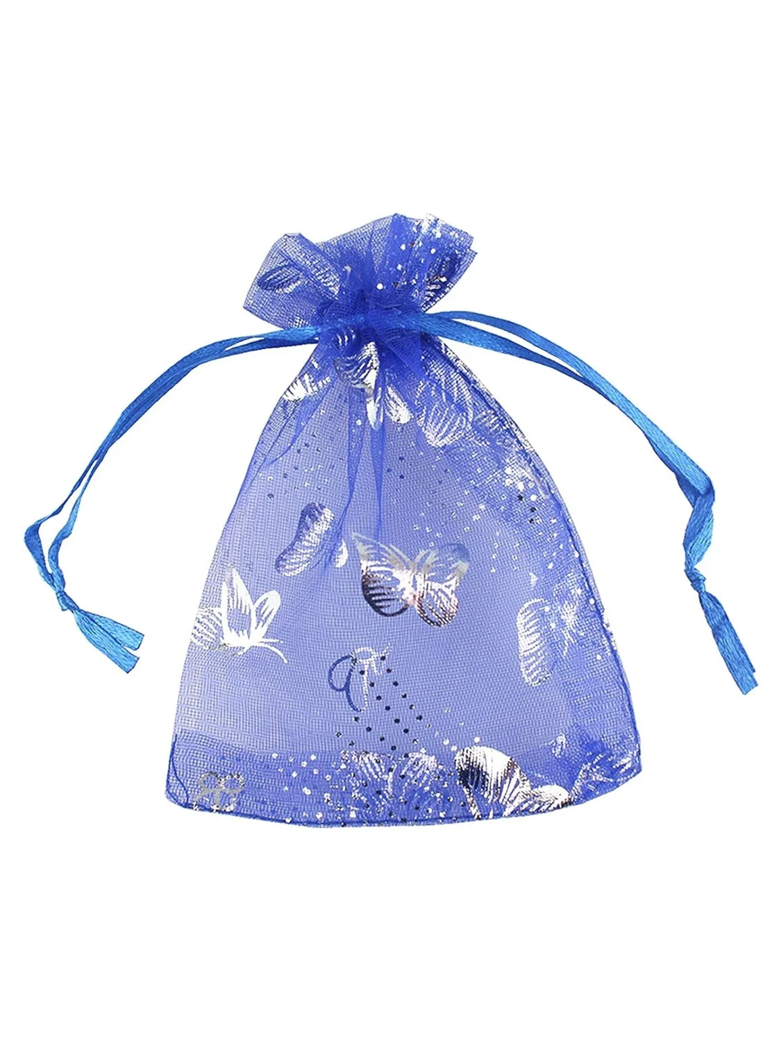 100PCS Luxus Schmetterling Gedruckt Organza Beutel Drawable Schmuck Beutel Geschenk Verpackung Candy Tasche Für Hochzeit Party – Detail 5
