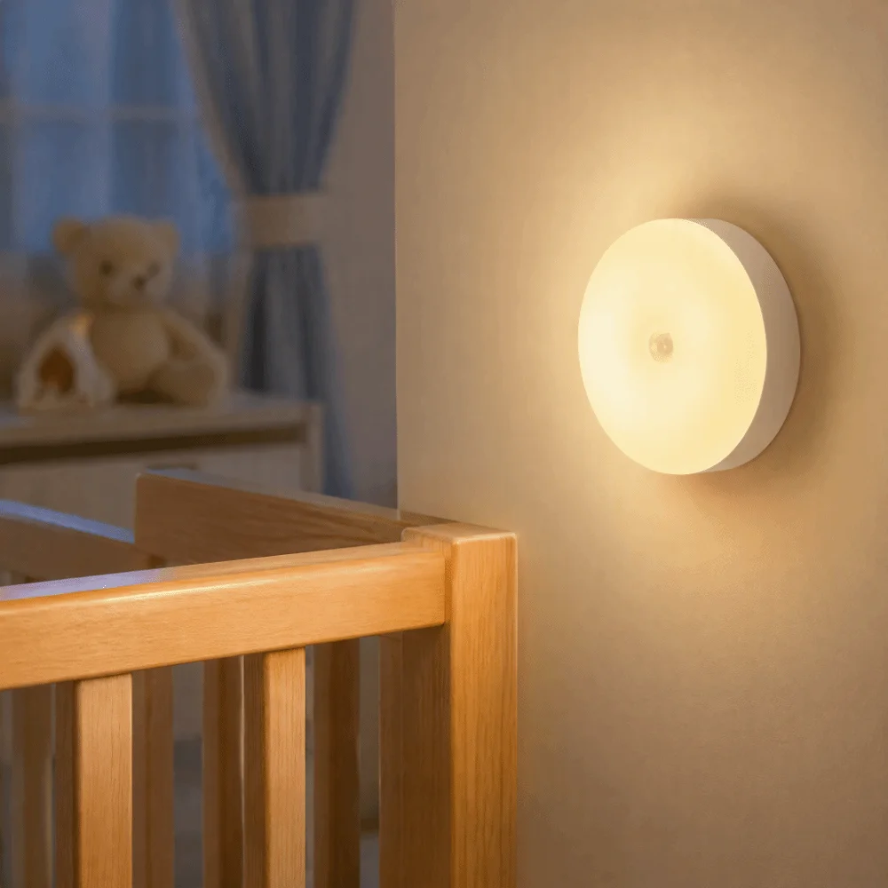Bedside Decor Rechargeable Night Light USB RGB Motion Sensor Light PIR Motion Sensor Wireless LED Lamp Bedroom