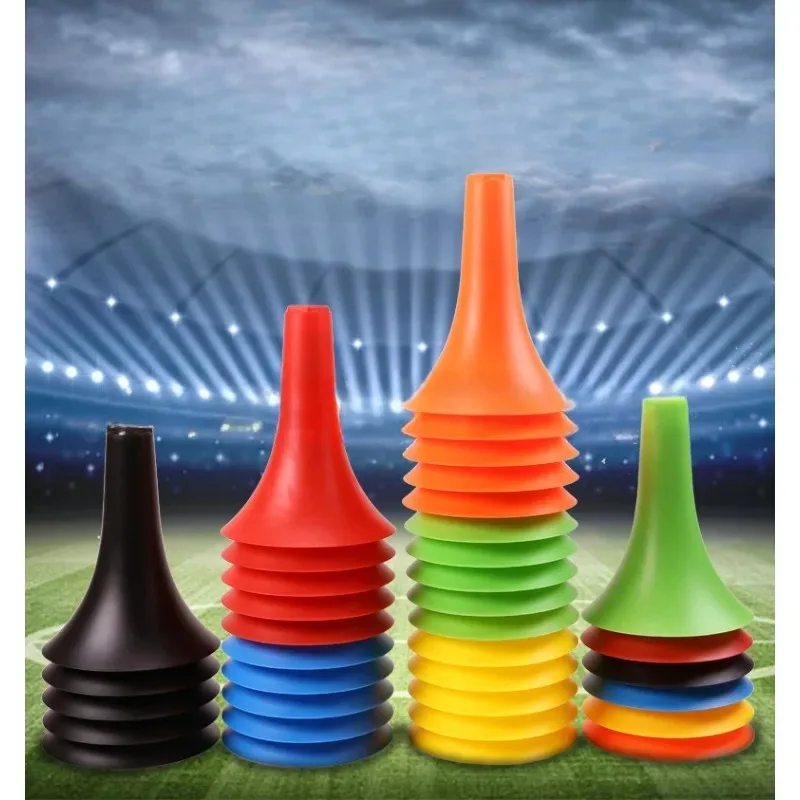 23cm Football Sign Bucket Soccer Landmarker Football Basketball Assistant Training Equipment Megaphone Obstacle Cone Sports Acce