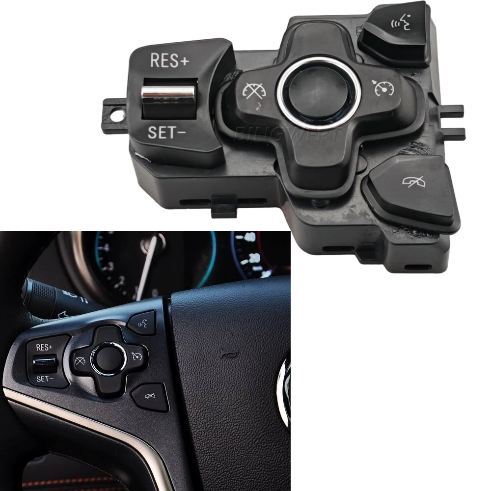 Cruise Control Switch Housing Multifunction Steering Wheel Button Bluetooth Audio Cruise Speed Control For Buick Regal LaCrosse