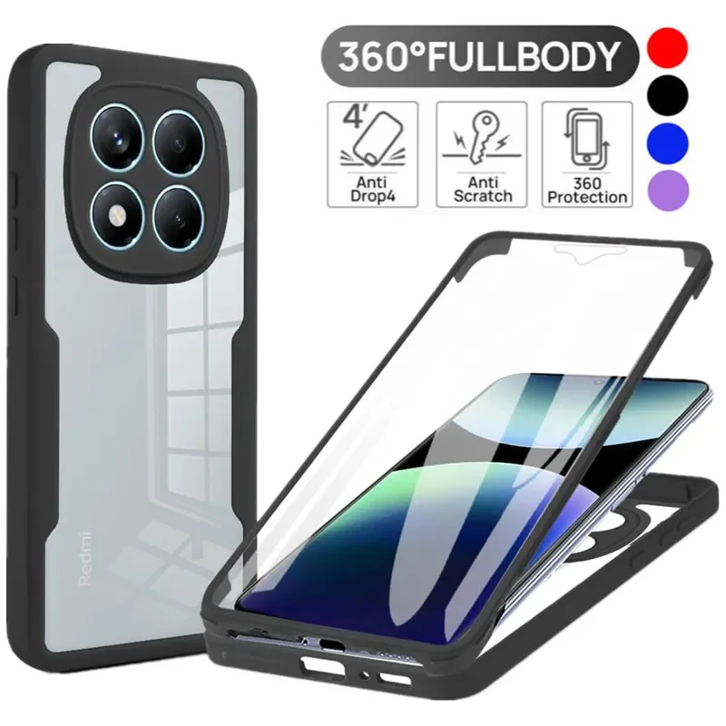 

360 Full Protection Coque Funda For POCO X8 Pro Max X8Pro 5G Case Clear Screen With Silicone Bumper Cover For X8ProMax Carcasa