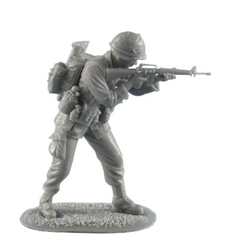 1/35 Resin Figuur Model Building Kits Amerikaanse Infanterie In De Vietnam Oorlog Met M16 Ongemonteerd En Unpaint Speelgoed