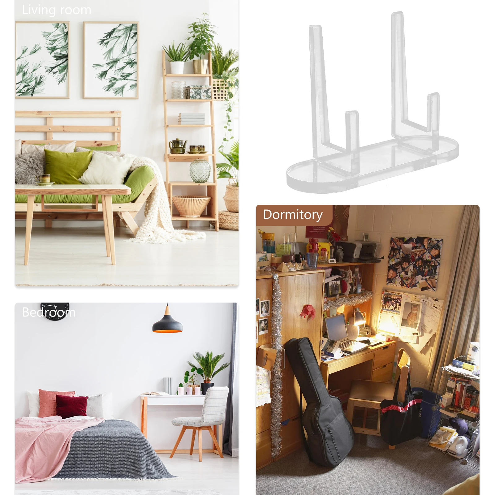 

1pc Vinyl Record Display Rack Acrylic Cd Storage Challenge Holder Album Stand Organizer Trading Cards Bookshelf