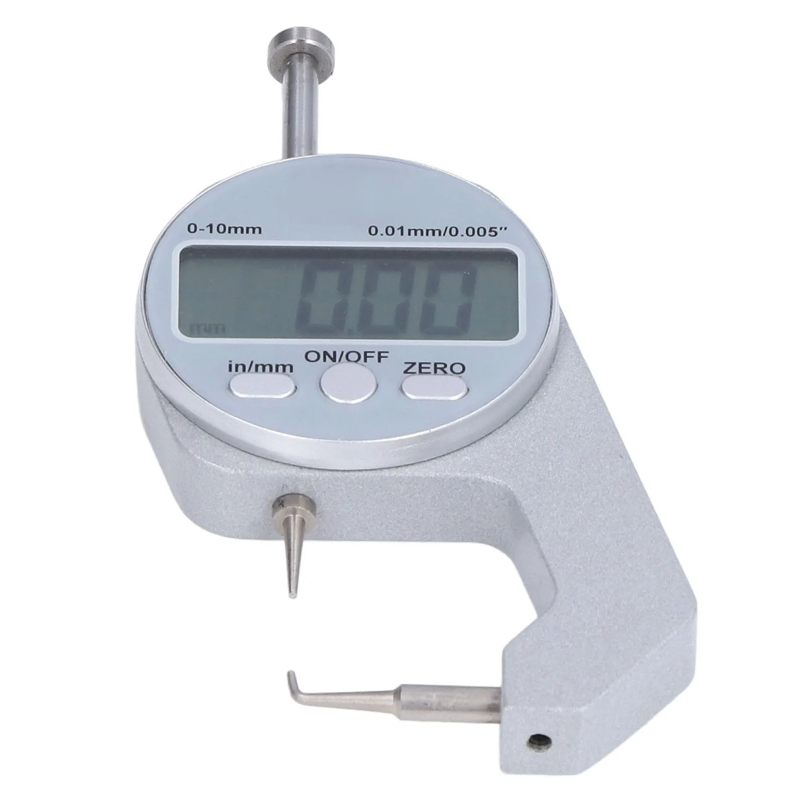 Electronic Thickness Meter Measure Thickness Gauge 0‑10MM Range LCD Screen Digital Display Curved Tip  Thickness Gauge