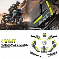 Kit de pegatinas de almohadilla de tanque de protección impermeable, accesorios de motocicleta, pegatina protectora de resina epoxi 3D para CFMOTO 450MT 450MT