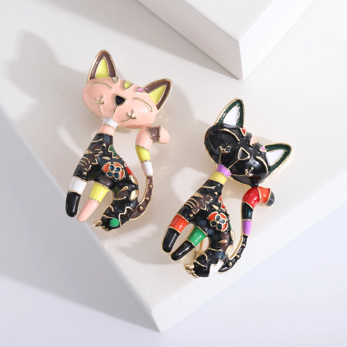 Beaut&Berry Cute Enamel Cat Br - đánh giá và giá Women Accessories Combo Gift