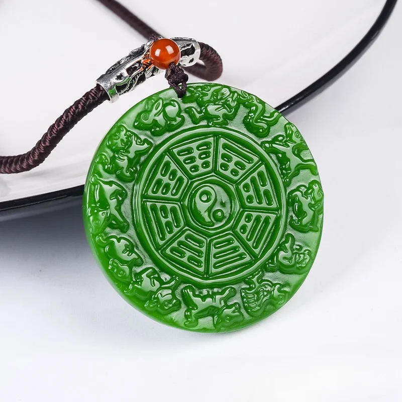 

Hetian Jasper The Patron Saint of The Twelve Zodiac Signs, Jade Pendant Men's and Women's Pendants