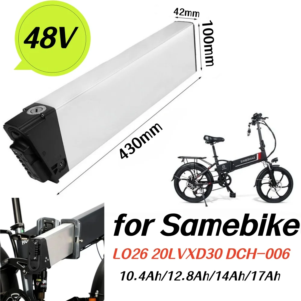 

Replacement Batteries 48V 10.4Ah/12.8Ah/14Ah/17Ah Folding bike for LO26 20LVXD30 LAFLY X3 X5 SMLRO S11.
