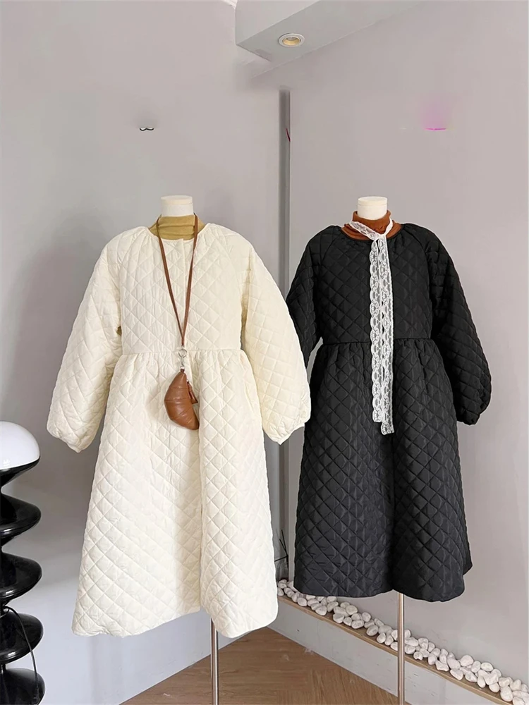 

Thiened Diamond Pattern Women's Cotton Jaet Winter Korean Sle Original New Model Trendy Non-Repeating Outerwear