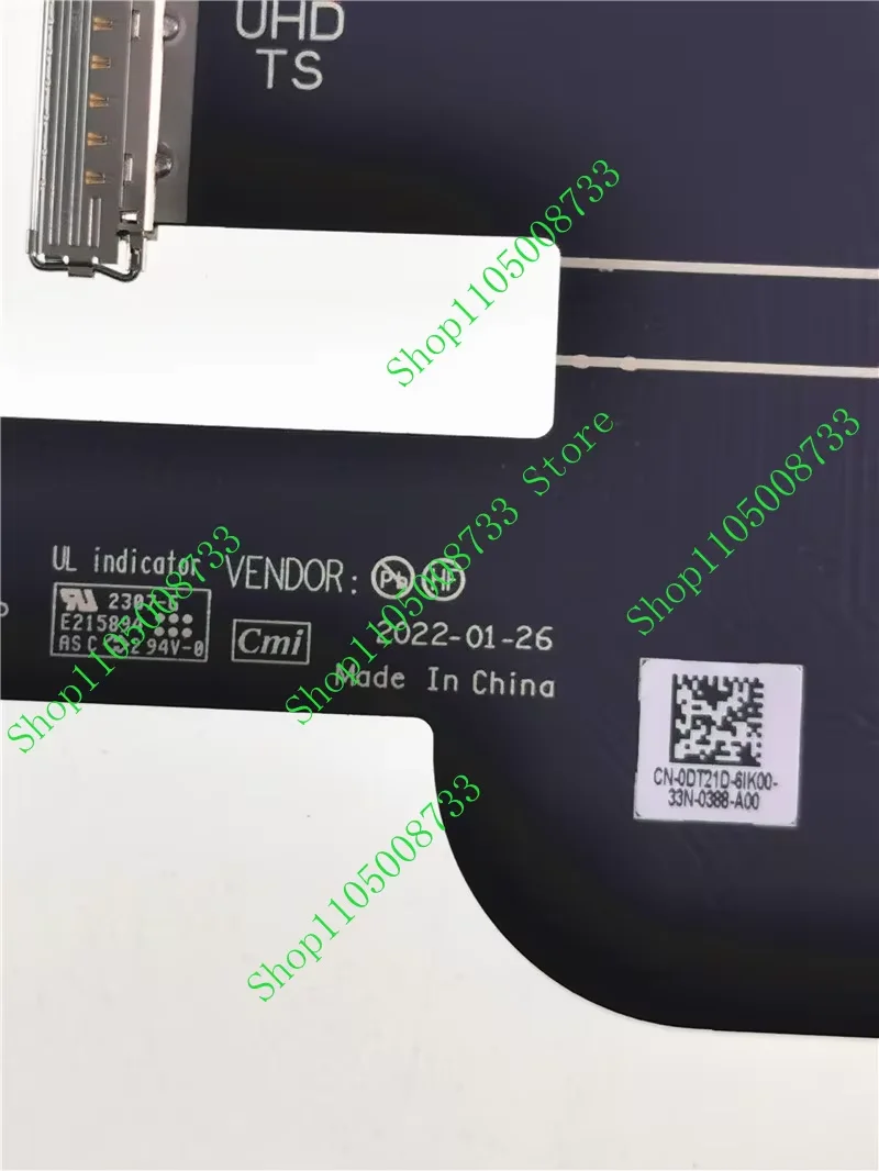 

PJFI для Dell XPS 13 9315 UHD 4K Кабель для сенсорного экрана 0DT21D DA30001N611 LF-L232P