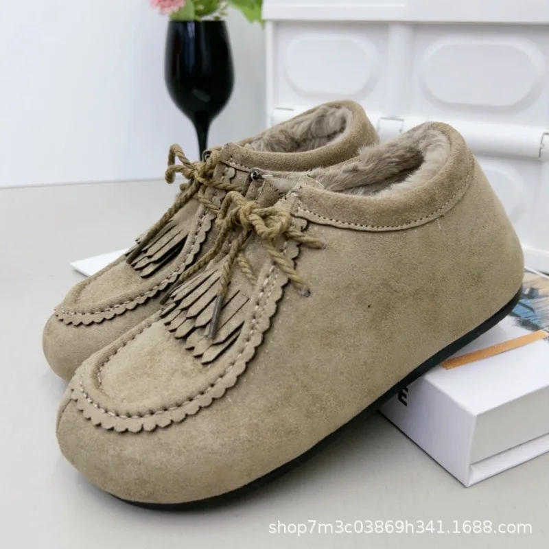 

Новинка зимы 2025 года, хлопковая обувь на шнуровке, утепленная повседневная удобная хлопковая обувь, удобная зимняя теплая женская обувь для мам