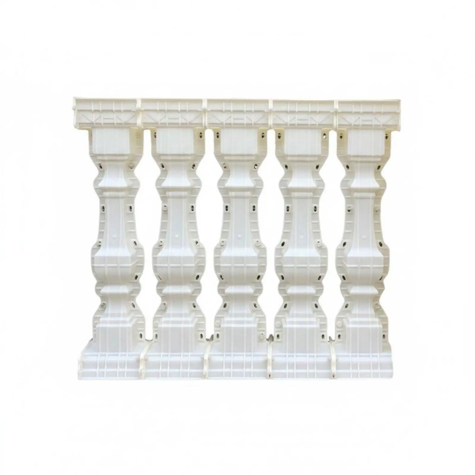 DIY Balcony Railing Concrete Mold ABS Plastic Reusable Vase Baluster European Design for Garden Fence Staircase Casting Outdoor