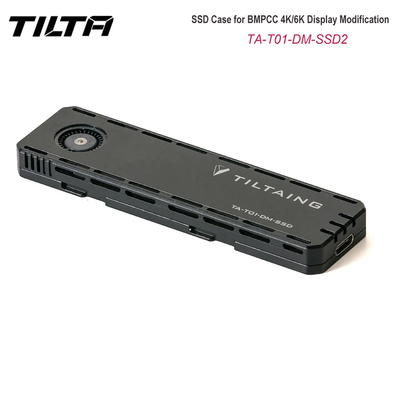 TILTA TA-T01-DM-SSD2 SSD Case for BMPCC 4K/6K Display Modification Compatible with Most SATA & NVMe Solid State Drives