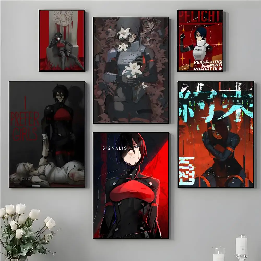 game a-Signalis Poster Top-Quality For Household Room Bar Cafe Wall Art Decor & Gift Item