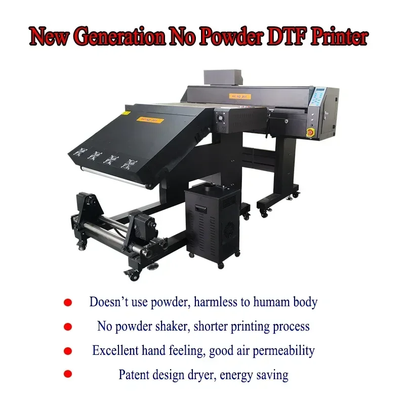 Hongsam High-quality I3200 4 Head DTF Impresora 60 cm 24 Inch DTF Printer Without Powder Tshirt Cap Printing Machine