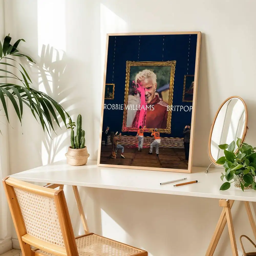 ملصق المغني روبي ويليامز بريتبوب مناسب لغرفة المعيشة المنزلية وغرفة النوم والمكتب والبار لتزيين الحائط #5