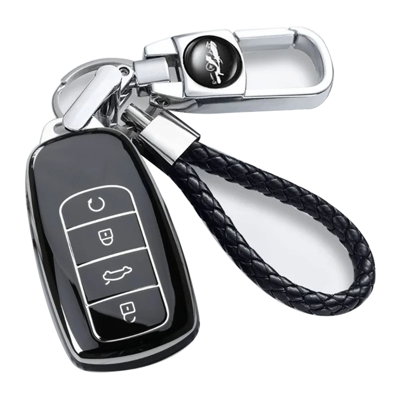 

Car Key Case for Chery Jaecoo J7 7 J8 Omoda 5 C5 Arrizo 5 6 PRO Plus Tiggo 7 8 Remote Cover Bag Shell Keychain Fob Accessories