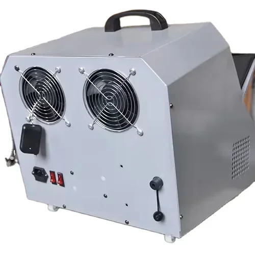 

High-speed Rotating Plastic Wheeled Stage Performance Romantic Bubble Blowing Machine with Many Bubbles