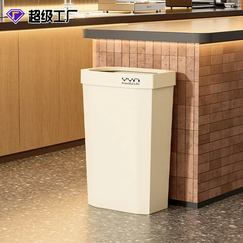 Uncovered Trash Can Household Large Living Room Toilet Trash Can Ins Wind High Value Kitchen Open Type
