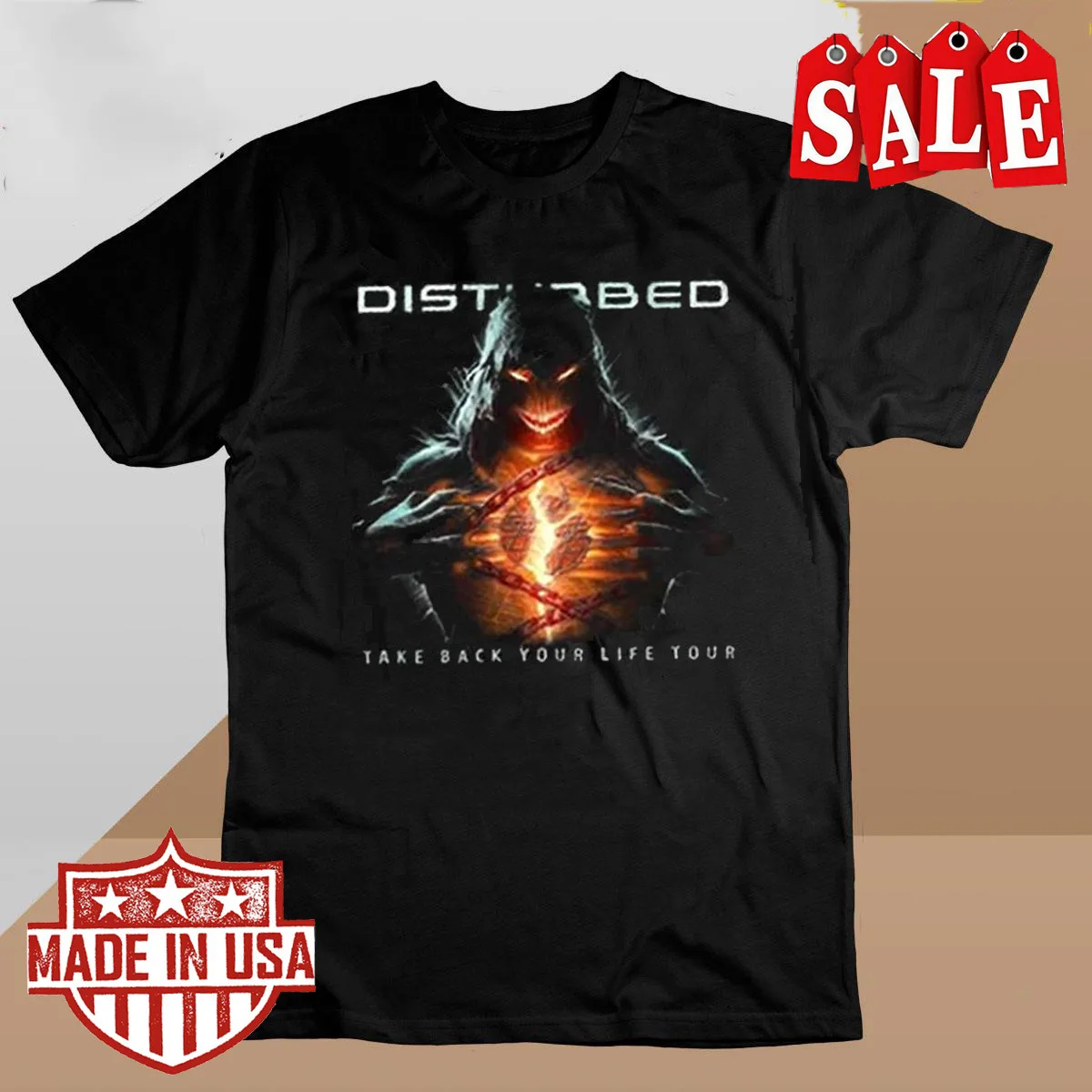 Disturbed Band Take Back Your Life Tour T Shirts All Size S-2345XL AA9111