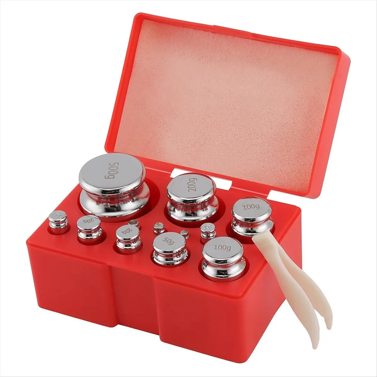A2546FHOT]Steel Calibration Weights, Scale Calibration Weight Kit with Storage Box