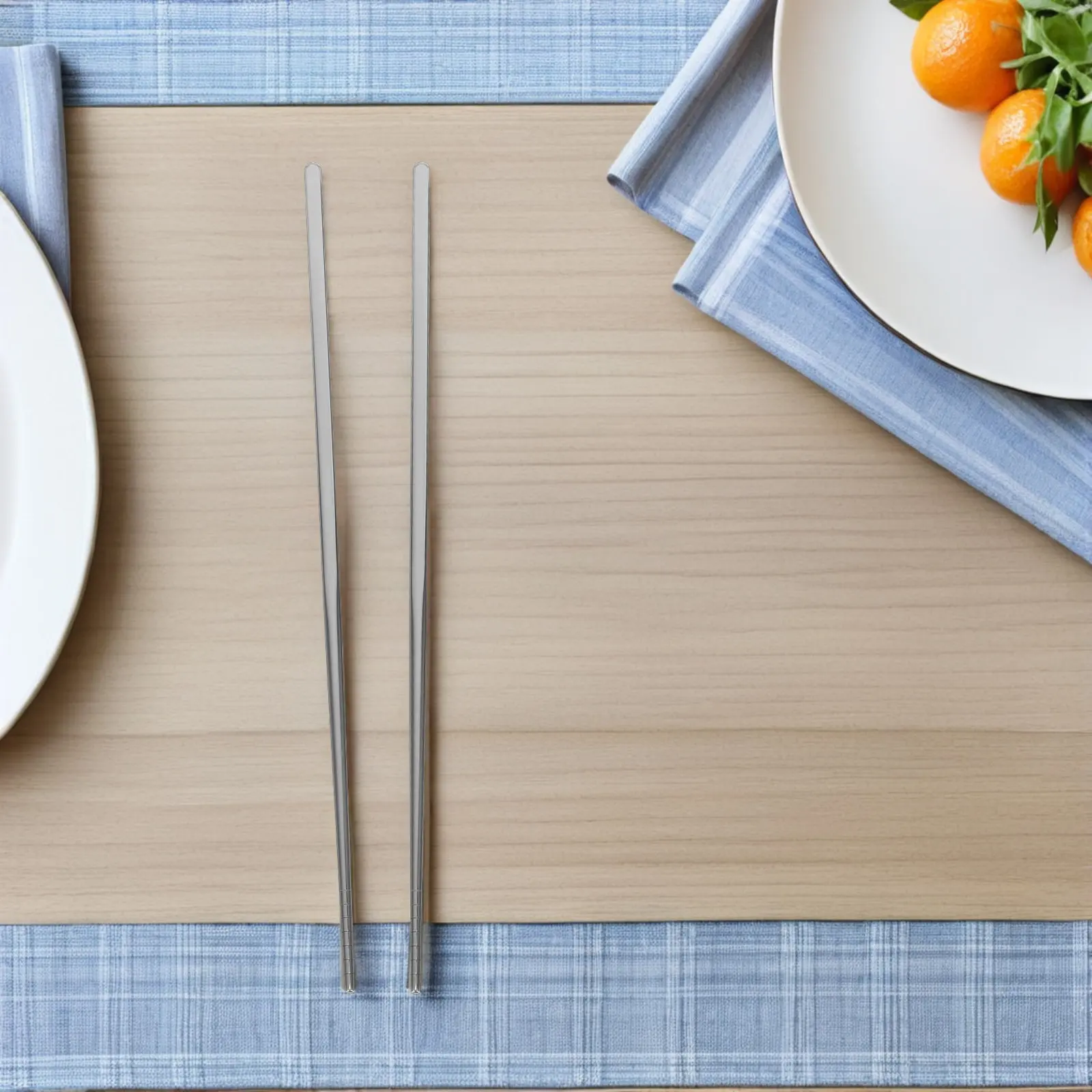 2Pairs 36Cm Extra Long Stainless Steel Cooking Chopsticks Hollow Lightweight Non-Slip Frying Utensils Hot Pot Noodle Salad