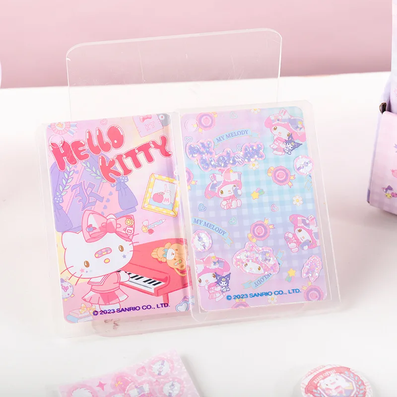 Joytop Yuemu Cute Sanrio Hello Kitty Cinnamoroll Jk Academy Goo Card Sticker Small Card Surprise Bag Student Cartoon Sticker