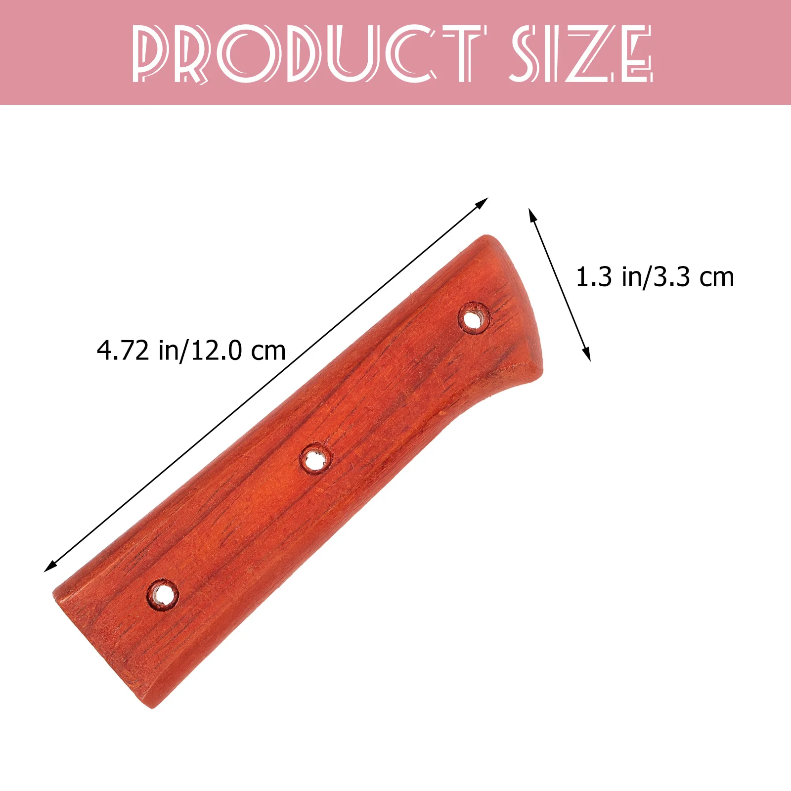 

1Set Wooden Cutter Handle Replacement Kitchen Grip Comfortable Non-Slip Chop Cutter Handle Lightweight Convenient Tool