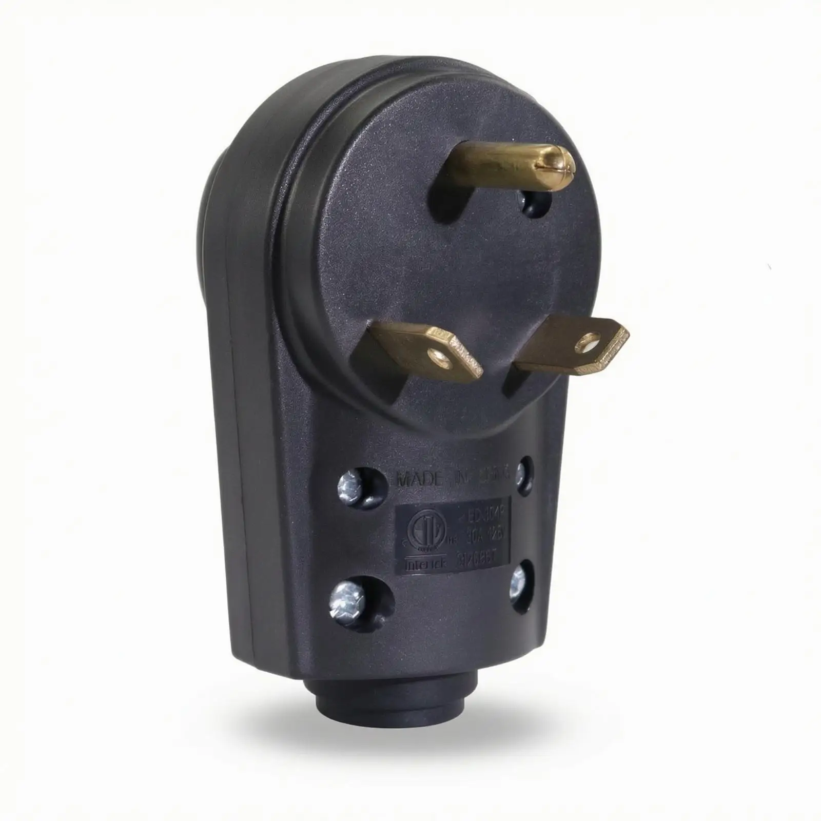 RV Replacement Male Plug 125 Electrical Potential 30 Amp RV Plug Heavy Duty for Practical Hobbyists