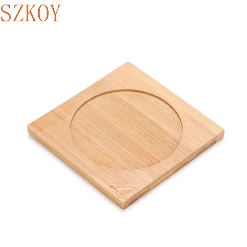 1PC 8 Design Flower Pot Holder Fleshy Bonsai Pad Bamboo Tray Wooden Flowerpot Tray Home Office Decor Sadzarka Doniczki Mata Stojak