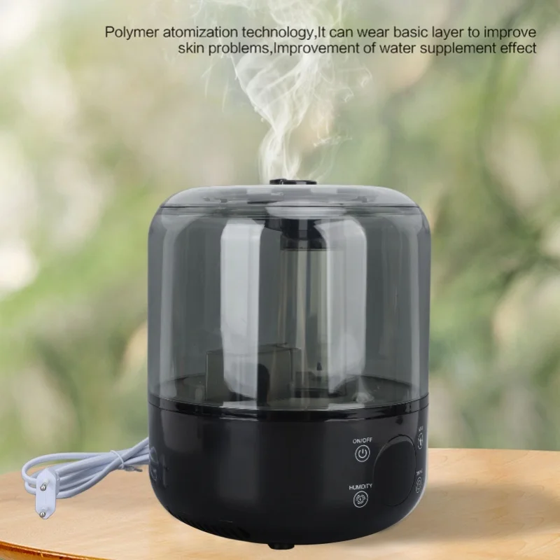 Humidifier Quiet 3L Large Capacity Adjustable Double Spray Desktop Humidifier For Office Bedroom