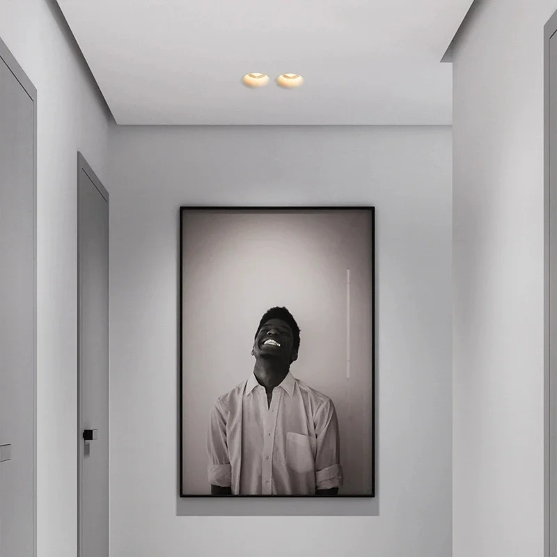 جودة النازل جزءا لا يتجزأ من أضواء بلا حدود المعيشة الإضاءة ضوء السقف الجبس 240 فولت 110 فولت غرفة الإضاءة المنزلية المنزلية #3