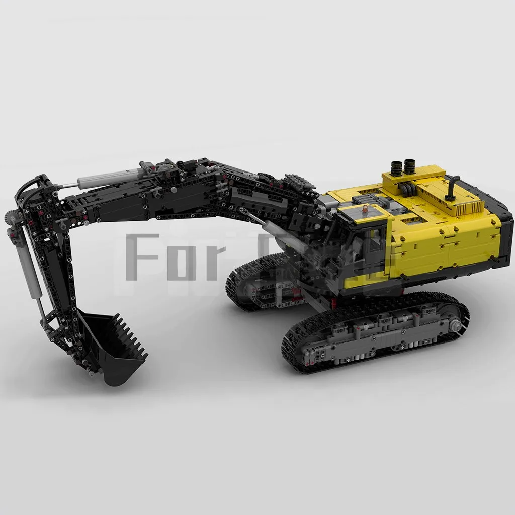 MOC-43636 2020 Excavator MOC by Flybum60 Building Block Model Spliced Electric Toy Puzzle Kids Gift