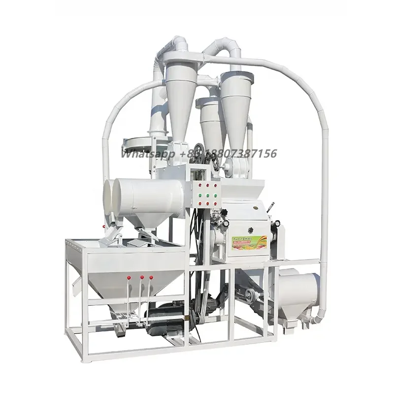 300-1000kg Per Hour Wheat Maize Corn Flour Milling Making Machine Grain Flour Mill Plant Production Line Rice Milling Machine