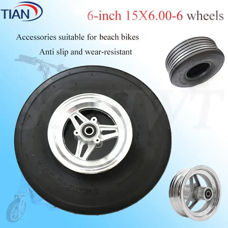 

Size 15x6.00-6 Straight Rib Lawn & Garden Tire wheels 15X6-6 inch 168CC Karting Go Kart Motorcycle Wheel Rim With Tubeless Tyre