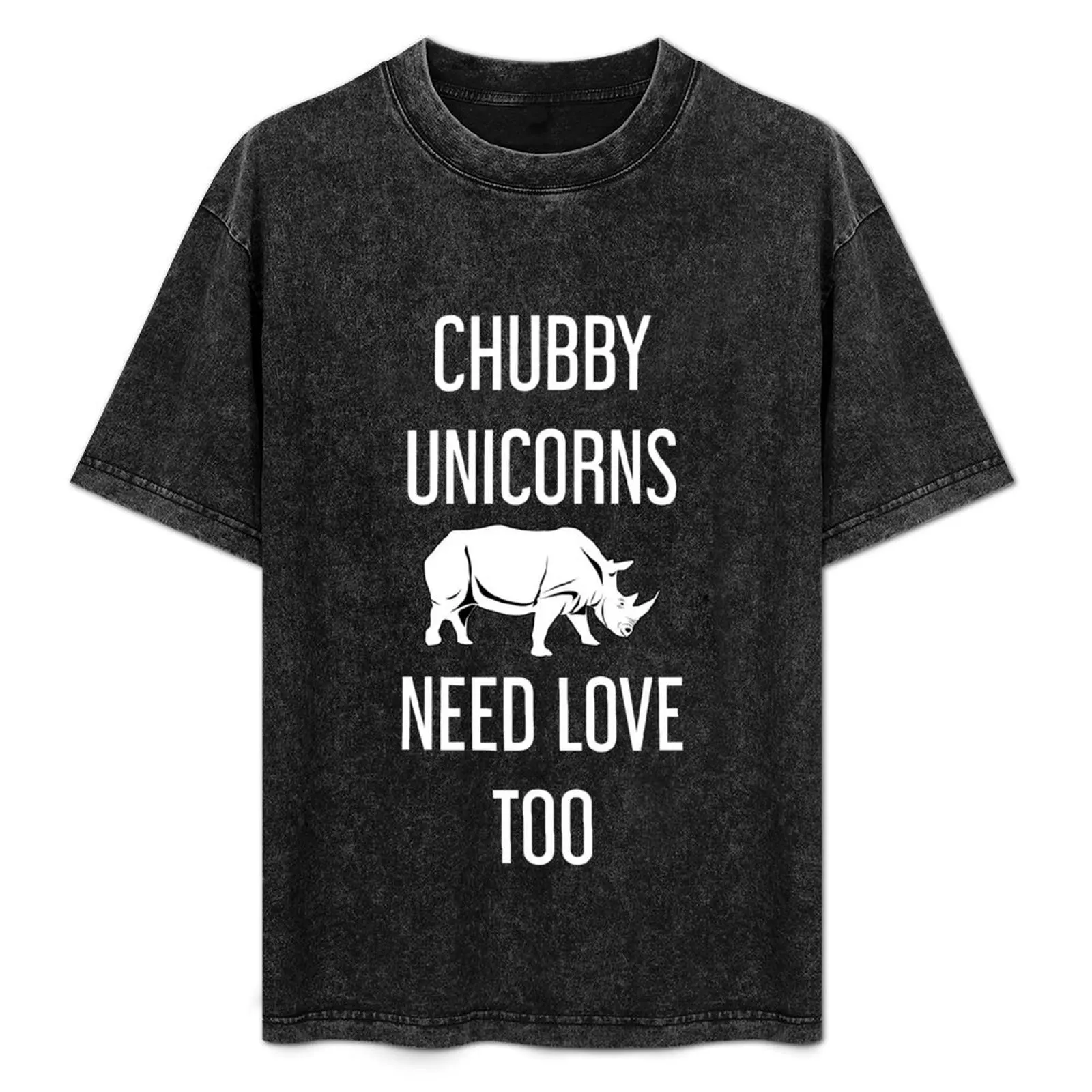 

Chubby Unicorns Need Love Too Funny Rhino Unicorn T Shirt T-Shirt Simple Graphic Design T-Shirt