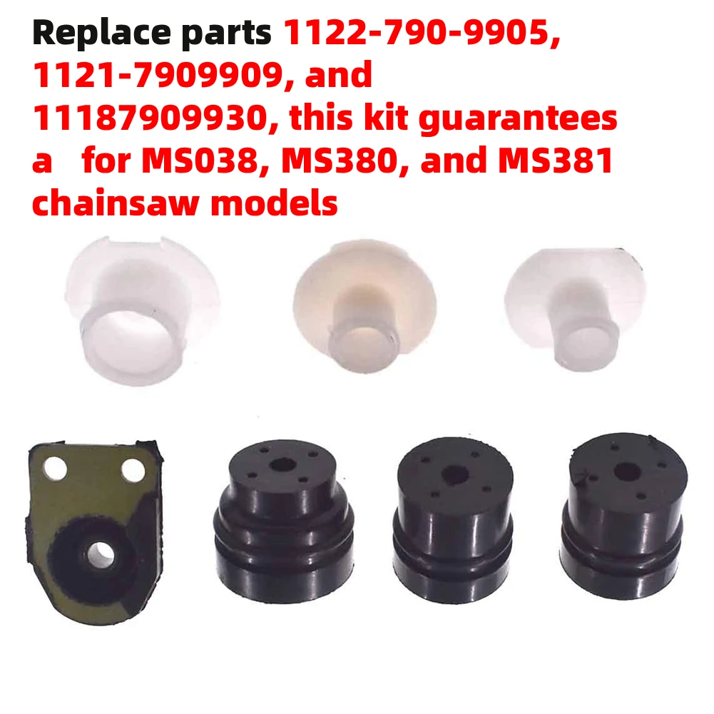 Chainsaw Buffer Kit For MS038 MS380 MS381chainsaw Models 1122-790-9905 1121-7909909 11187909930 Rubber AV Buffer Mounts Set