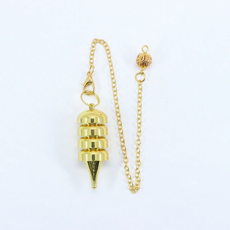 Metal Gyro Pendulum Pendulos For Dowsing Divination Reiki Antique Gold Rose Gold Silver Copper Colour Pendulos Radiestesia