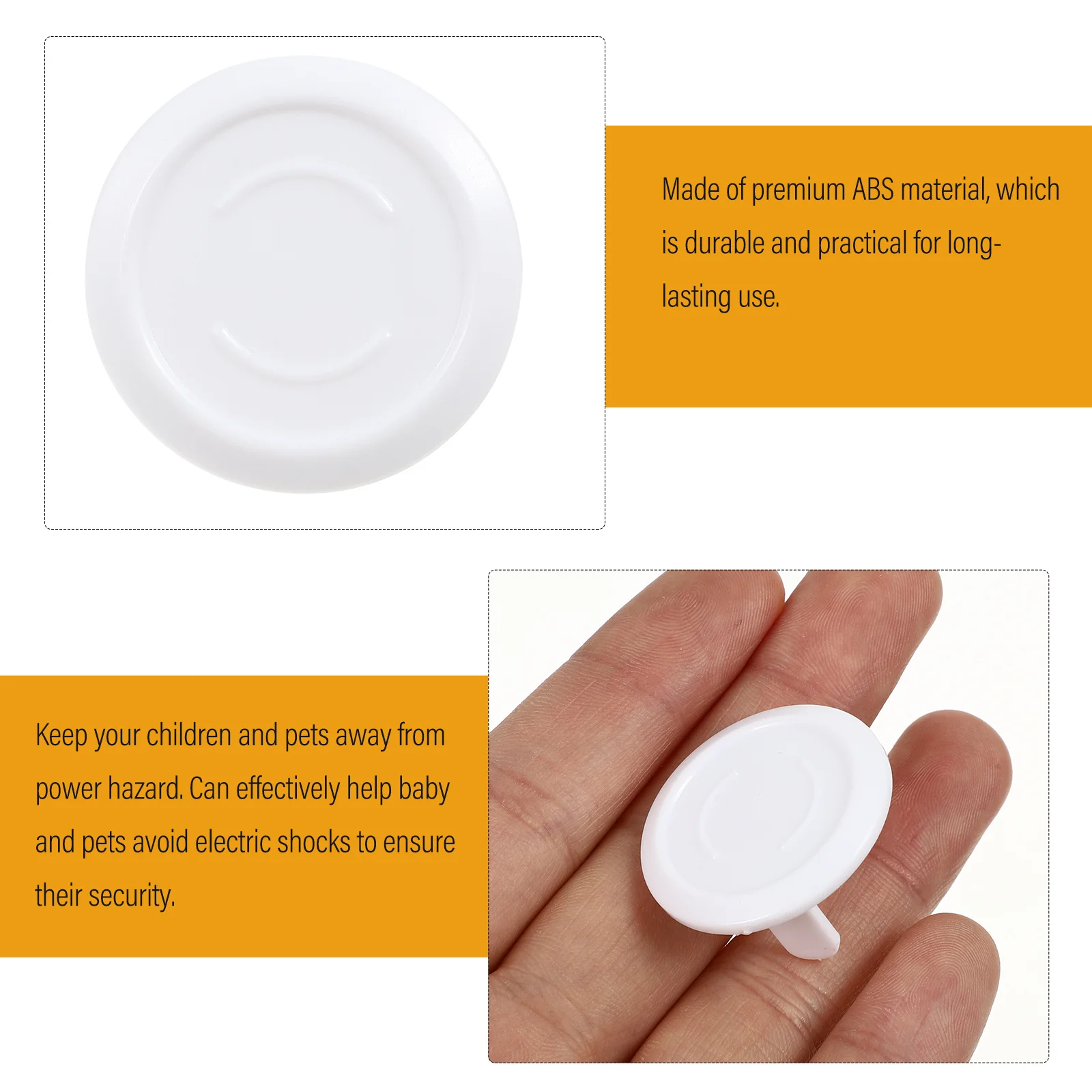 

10Pcs Outlet Covers Childproof Plug Covers Baby Proof Socket Protectors Safe Electrical Outlet Plugs for Home Safety Pets