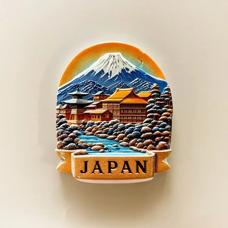 

Refrigerator Magnet Japan Mount Fuji Travel Home Decoration High-Value Custom Souvenir Gift Magnetic Hot Item
