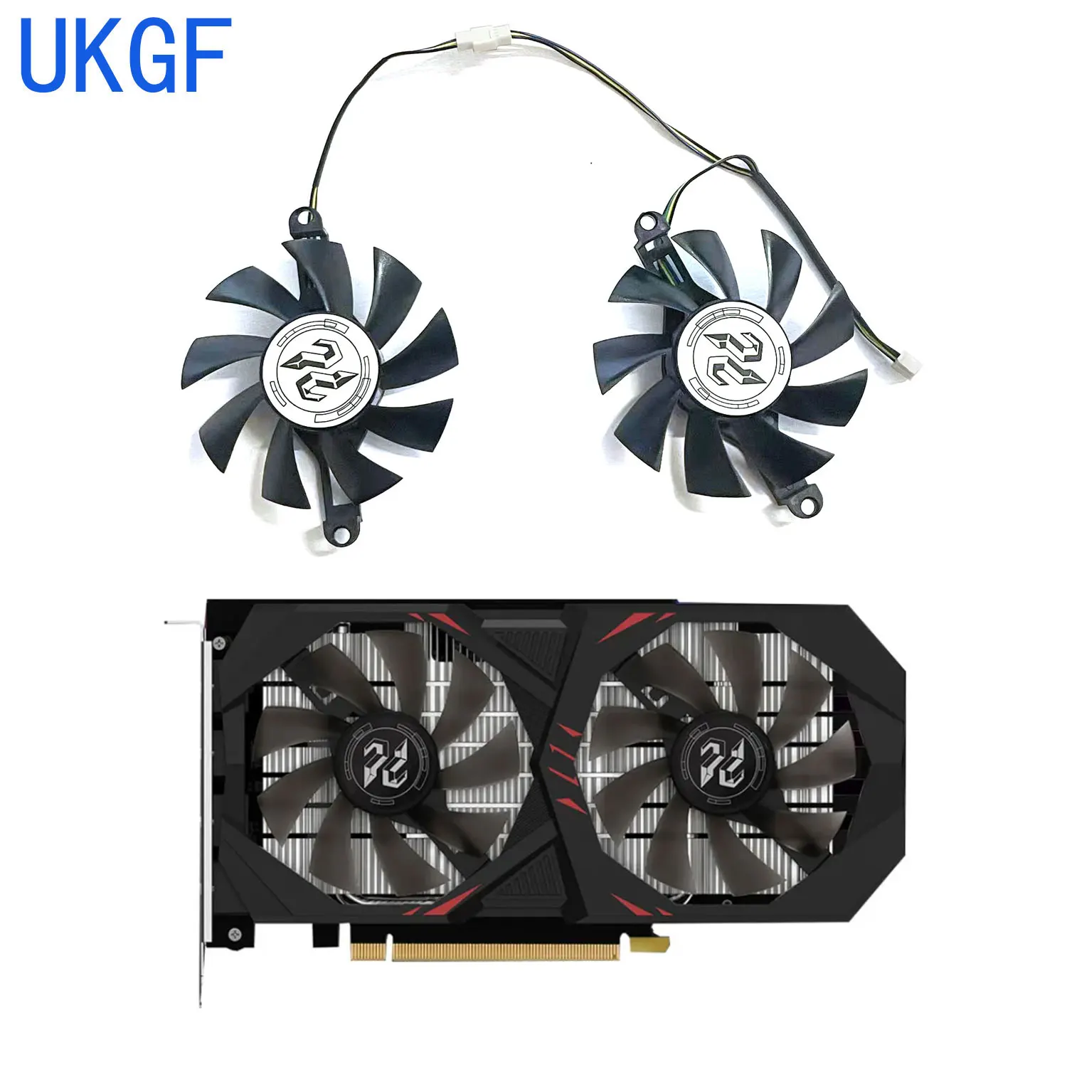 Brand new cooler fan 75MM 4PIN RX6600M GPU fan for PELADN RX600M 8GB graphics card AMD graphics card replacement