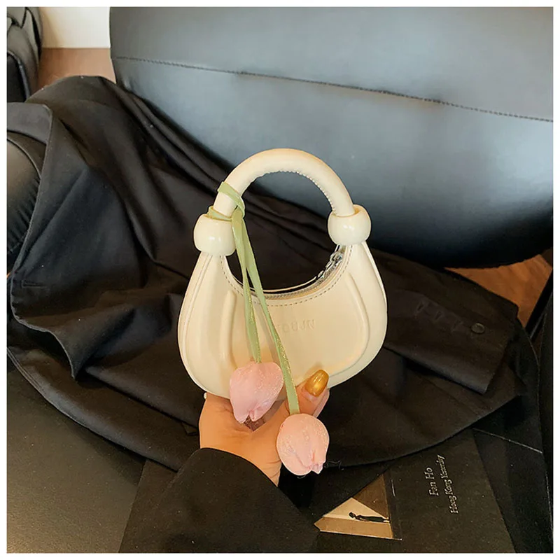 MILANCEL Summer Kids Handbag 5-12T Cute Tulip Girls Shoulder Bag 8 Colors Minimalist Children Mini Bag - view 5