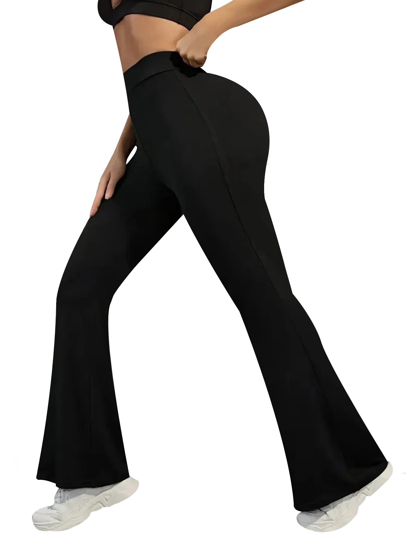 سراويل ضيقة مثيرة مع سراويل ضيقة متقاطعة الخصر للنساء، الجري في صالة الألعاب الرياضية بدون خياطة، ركوب الدراجات، الحياكة، اليوغا، التمدد، الورك لي #5