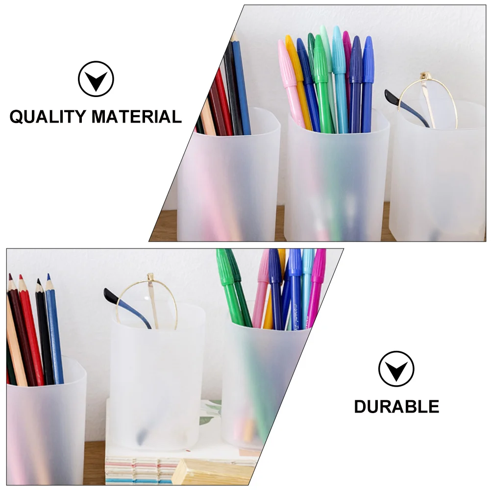 

3Pcs Desk Pen Organizer Holder Cup Storage Box Stationery Container Creative Pen Stand Exquisitely Accessories