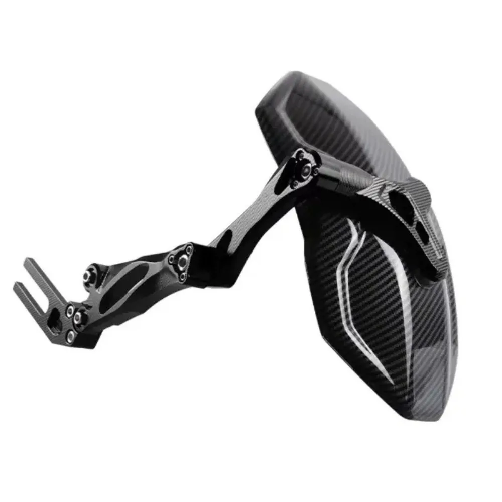 Adjustable Motorcycle Rear Imitation Carbon Fiber Rear Wheel Protection Rear Wheel Electrocar Modified Mudguard Motorcycle