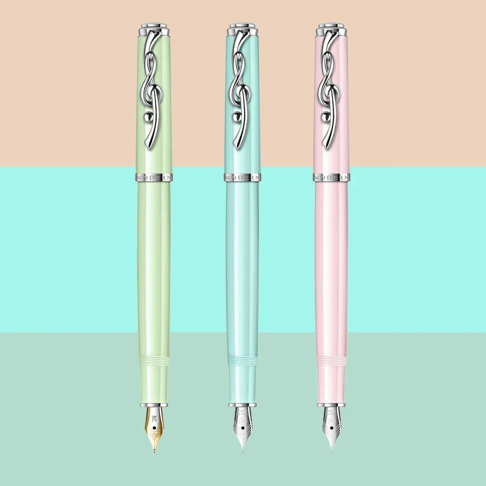 New Modern M6100 fountain pen EF F nib stainless steel clip business school office writing supplies students gift pen stationery